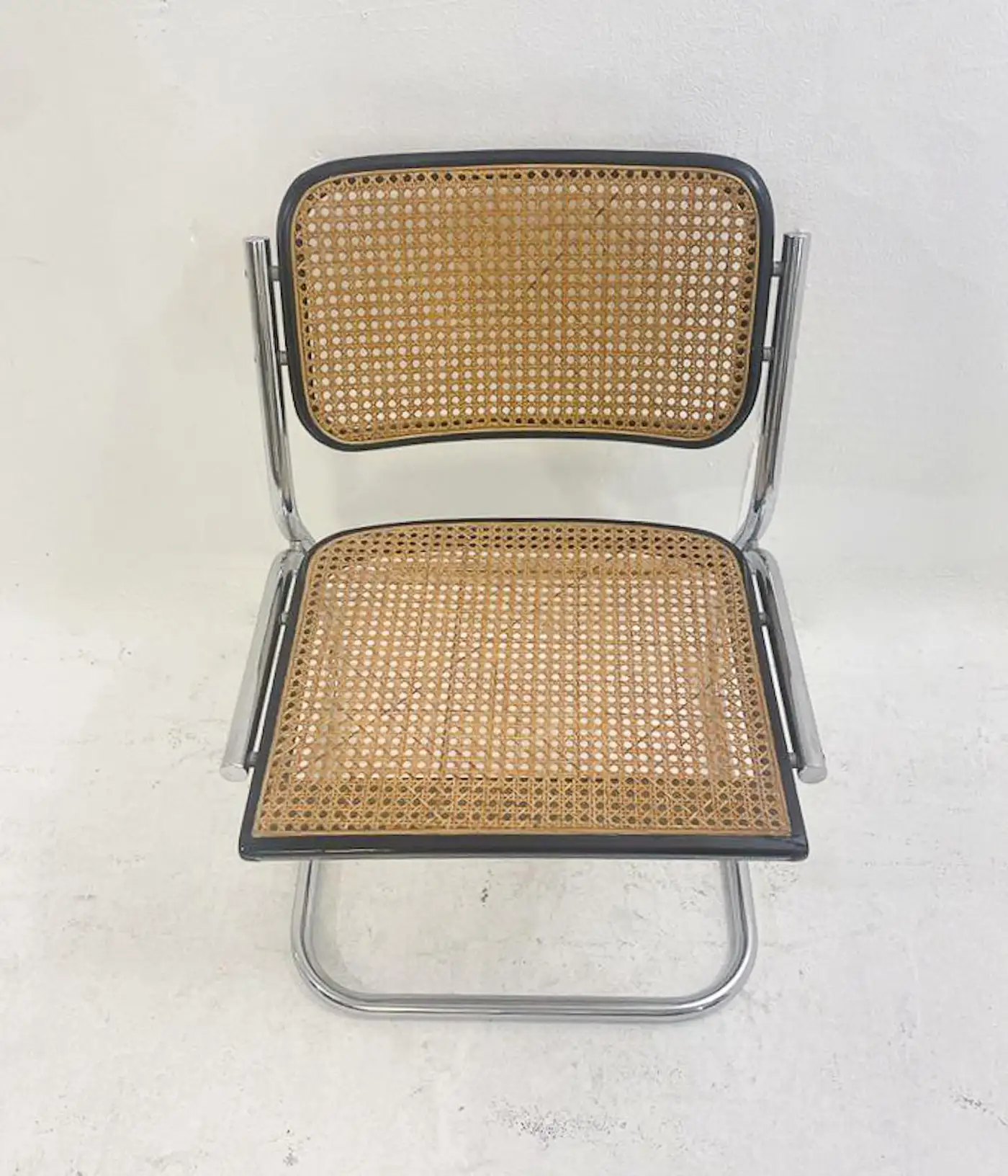 MidCentury Modern Set of 6 Cane Chairs, 1970s Living in Style Gallery