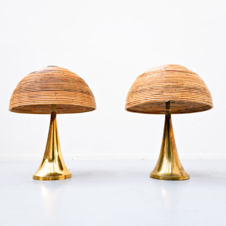 pair-of-modern-italian-brass-and-bamboo-