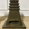 Mid-Century Pair of Black Florio Vases - Image 3