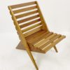 Pair of Mid Century Slatted Folding Chairs - Image 6
