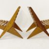 Pair of Mid Century Slatted Folding Chairs - Image 5