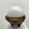 Mid Century Modern Bronze and Opaline Table Lamp - Image 2