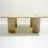 Mid Century Modern Travertine Coffee Table by Angelo Mangiarotti - Image 4