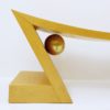 Italian Mid Century Wooden Bench in Gold - Image 3