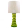 Mid Century Modern Green Ceramic Table Lamp