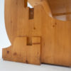 Mid Century Modern Desk with Drawers in Pine Wood - Image 13