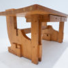 Mid Century Modern Desk with Drawers in Pine Wood - Image 2