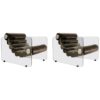Pair of "Hyaline" Armchairs by Fabio Lenci