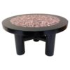 Mid Century Coffee Table in Rhodochrosite & Resin by Etienne Allemeersch
