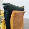 Mid Century Modern Floral Sofa in Rattan - Image 7