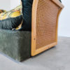 Mid Century Modern Floral Sofa in Rattan - Image 8