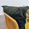 Mid Century Modern Floral Sofa in Rattan - Image 9