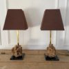 Pair of French Mid Century Desert Rose Table Lamps - Image 2