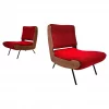 Pair of Mid Century Modern "836" Chairs by Gianfranco Frattini for Cassina