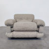 Pair of Italian Mid Century Modern Armchairs in Beige Boucle - Image 6