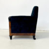 Pair of Hungarian Mid Century Modern Armchairs in Blue Velvet - Image 5