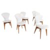 Set of 6 Italian Mid Century Modern Dining Chairs