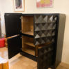 Black Brutalist Cocktail Cabinet by De Coene - Image 4