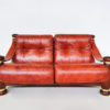 Italian Mid Century Modern Seating Set in Cognac Leather - Image 6