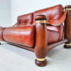 Italian Mid Century Modern Seating Set in Cognac Leather - Image 8