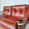 Italian Mid Century Modern Seating Set in Cognac Leather - Image 9