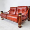 Italian Mid Century Modern Seating Set in Cognac Leather - Image 7