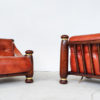 Italian Mid Century Modern Seating Set in Cognac Leather - Image 5