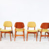 Set of 6 Yellow Mid Century Modern Dining Chairs - Image 4