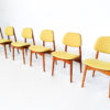Set of 6 Yellow Mid Century Modern Dining Chairs - Image 2