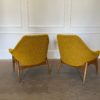 Pair of Yellow Mid Century Modern Armchairs by Julia Gaubek - Image 5