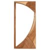 Contemporary Italian Wall Mirror in Bamboo & Brass