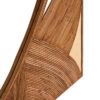 Contemporary Italian Wall Mirror in Bamboo & Brass - Image 3