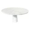 Mid Century White Marble Dining Table by Angelo Mangiarotti