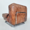 Pair of Mid Century Modern Leather & Chrome Armchairs - Image 6
