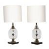 Pair of Italian Modernist Murano Glass Table Lamps