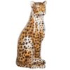 Italian Mid Century Porcelain Cheetah Statue