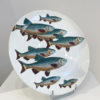Set of 6 Italian Decorative Fish Plates by Piero Fornasetti - Image 2