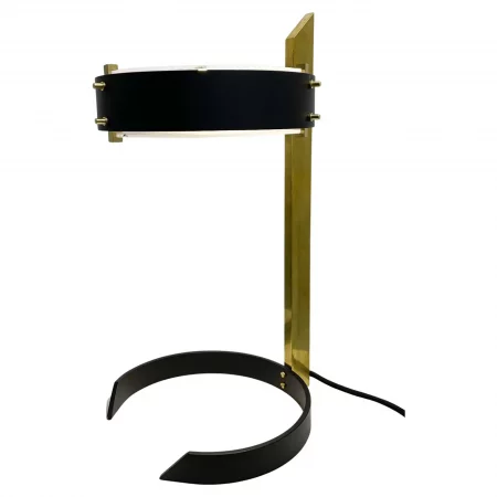 Contemporary Desk Lamp, Brass and Metal, Italy