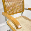 Mid-Century Modern Set of 3 Armchairs, Marcel Breuer, Italy - Image 8