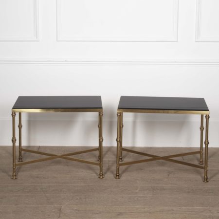 Pair of 20th Century French Brass Side Tables