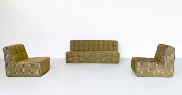Mid-Century Modern Seating Set, Italy, 1970s - Original Fabric