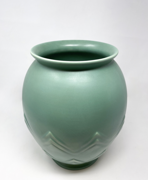 Mid-Century Modern Ceramic Turquoise Vase, Villeroy & Boch, Luxembourg