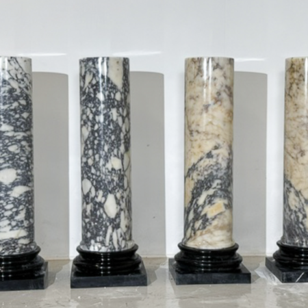 Set of 4 Marble Columns, Italy