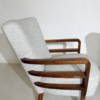Pair of Art Deco Armchairs, Walnut, Hungary - New Upholstery - Image 3