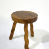 Mid-Century Modern Pair of Wooden Stools - Image 3