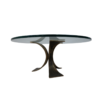 Mid-Century Modern Glass and Bronze Coffee Table, Italy, 1960s - Image 5