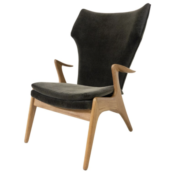 Danish Wing Chair by Kurt Østervig, 1950s
