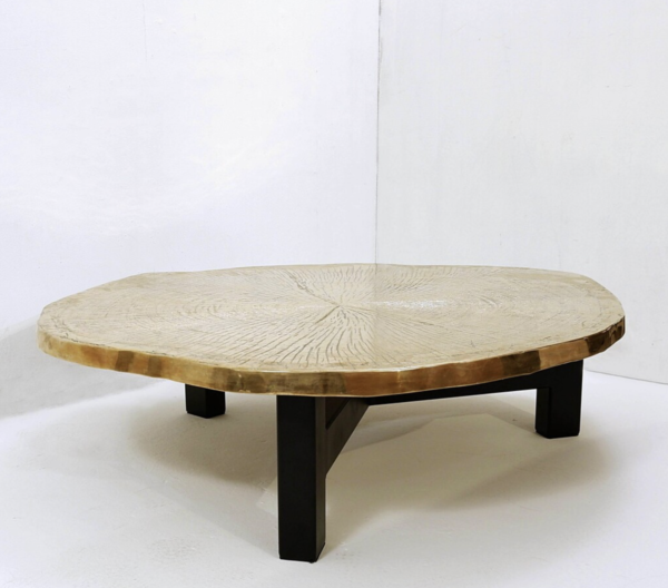 Contempory Tree Trunk Coffee Table, Bronze
