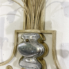 Pair of Silver Wrought Iron And Glass Wall Lights by Banci, Italy, 1940s - Image 4