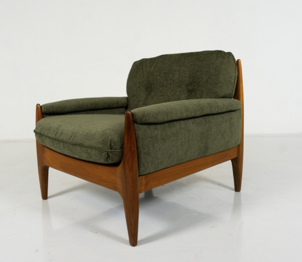 Mid-Century Modern Pair of Scandinavian Armchairs, 1960s - New Upholstery